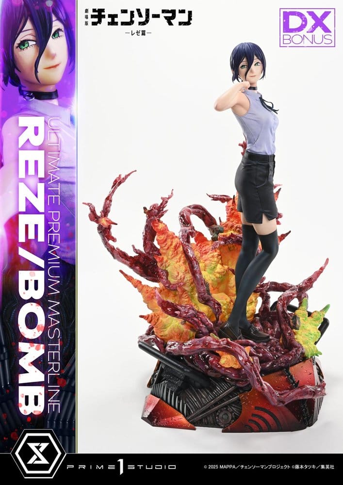 Chainsaw Man Ultimate Premium Masterline Series Figura 1/4 The Movie: Reze Arc REZE/BOMB DX Bonus Version 56 cm Frikytopia