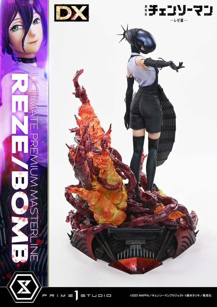 Chainsaw Man Ultimate Premium Masterline Series Figura 1/4 The Movie: Reze Arc REZE/BOMB DX Bonus Version 56 cm