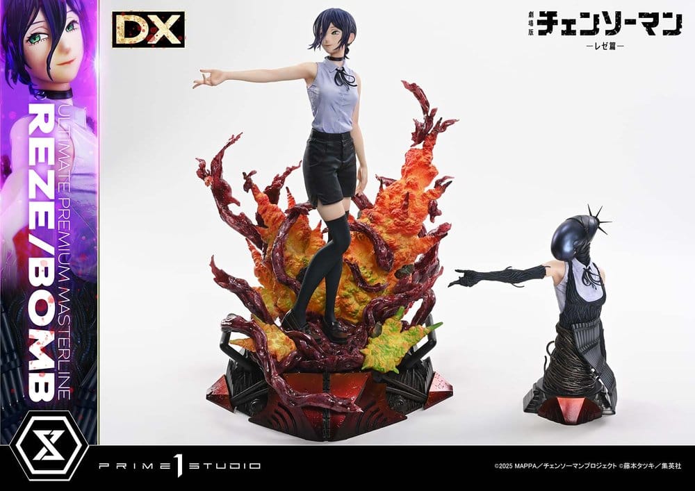 Chainsaw Man Ultimate Premium Masterline Series Figura 1/4 The Movie: Reze Arc REZE/BOMB DX Bonus Version 56 cm