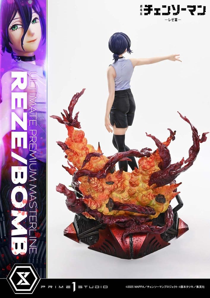 Chainsaw Man Ultimate Premium Masterline Series Figura 1/4 The Movie: Reze Arc REZE/BOMB DX Bonus Version 56 cm