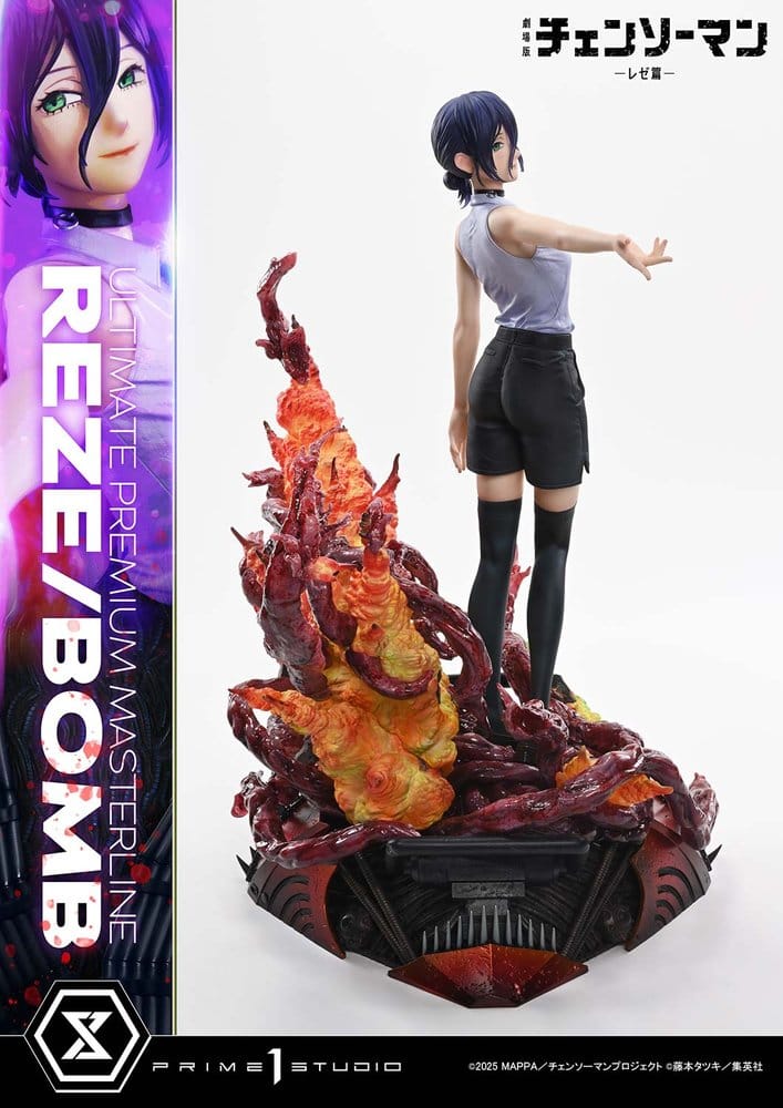Chainsaw Man Ultimate Premium Masterline Series Figura 1/4 The Movie: Reze Arc REZE/BOMB DX Bonus Version 56 cm