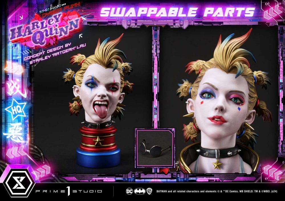 Batman Estatua Ultimate Premium Masterline Series Cyberpunk Harley Quinn 60 cm