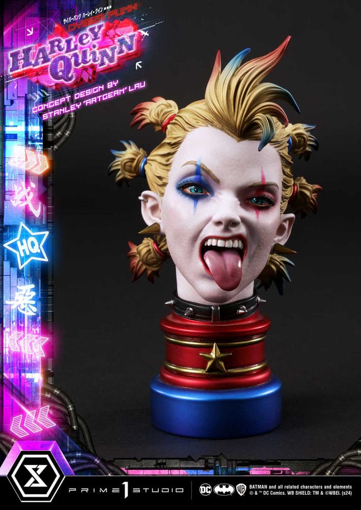 Batman Estatua Ultimate Premium Masterline Series Cyberpunk Harley Quinn 60 cm