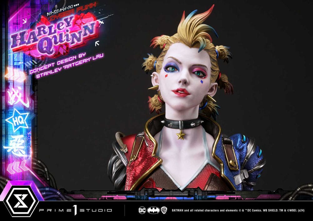 Batman Estatua Ultimate Premium Masterline Series Cyberpunk Harley Quinn 60 cm