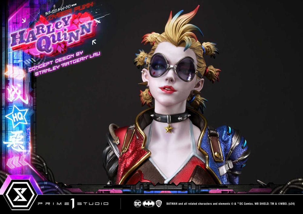 Batman Estatua Ultimate Premium Masterline Series Cyberpunk Harley Quinn 60 cm