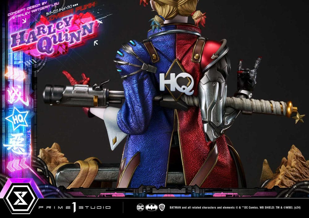 Batman Estatua Ultimate Premium Masterline Series Cyberpunk Harley Quinn 60 cm
