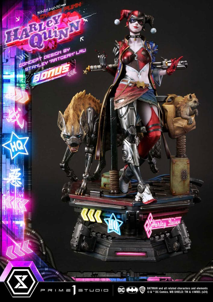 Batman Estatua Ultimate Premium Masterline Series Cyberpunk Harley Quinn Deluxe Bonus Version 60 cm Frikytopia