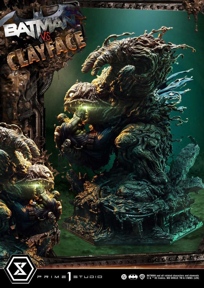 Estátua DC Comics Ultimate Premium Masterline Series 1/4 Batman VS Clayface 83 cm