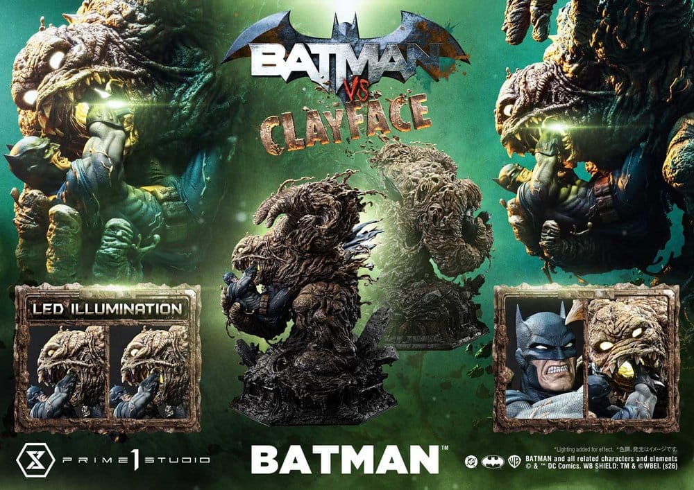 Estátua DC Comics Ultimate Premium Masterline Series 1/4 Batman VS Clayface 83 cm