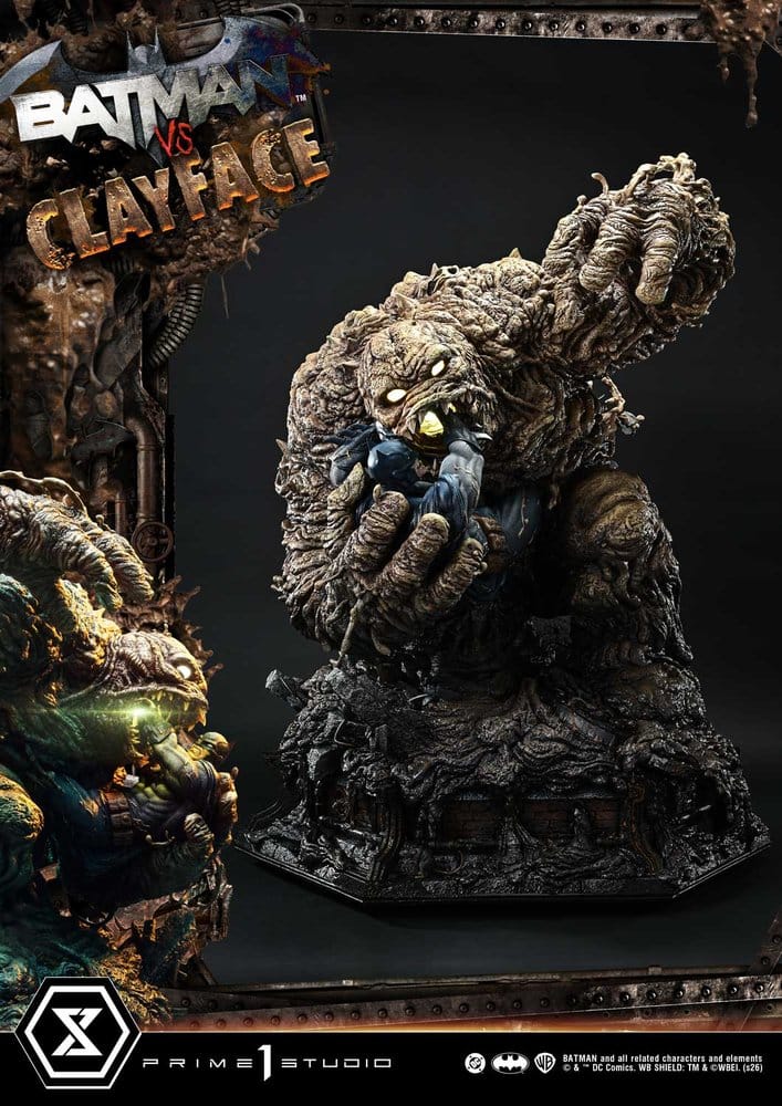 Estátua DC Comics Ultimate Premium Masterline Series 1/4 Batman VS Clayface 83 cm