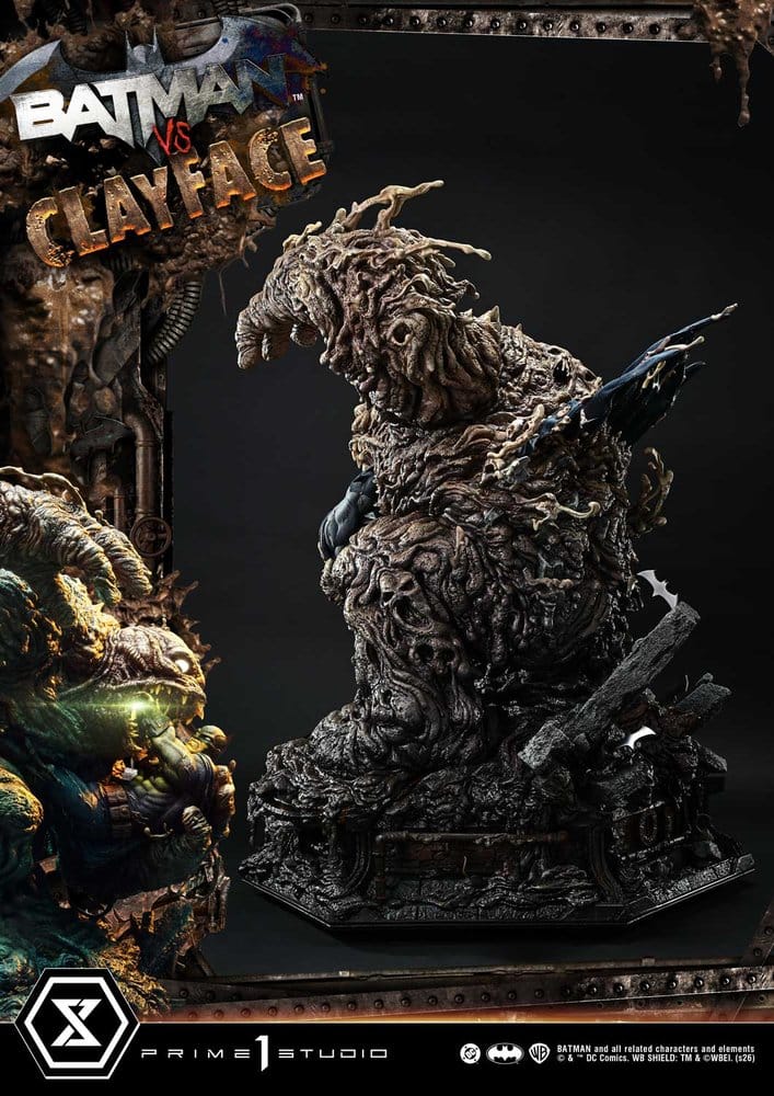 Estátua DC Comics Ultimate Premium Masterline Series 1/4 Batman VS Clayface 83 cm