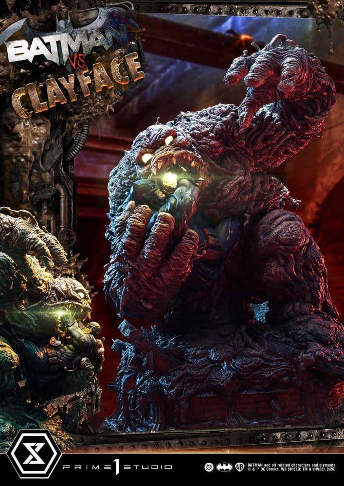 Estátua DC Comics Ultimate Premium Masterline Series 1/4 Batman VS Clayface 83 cm