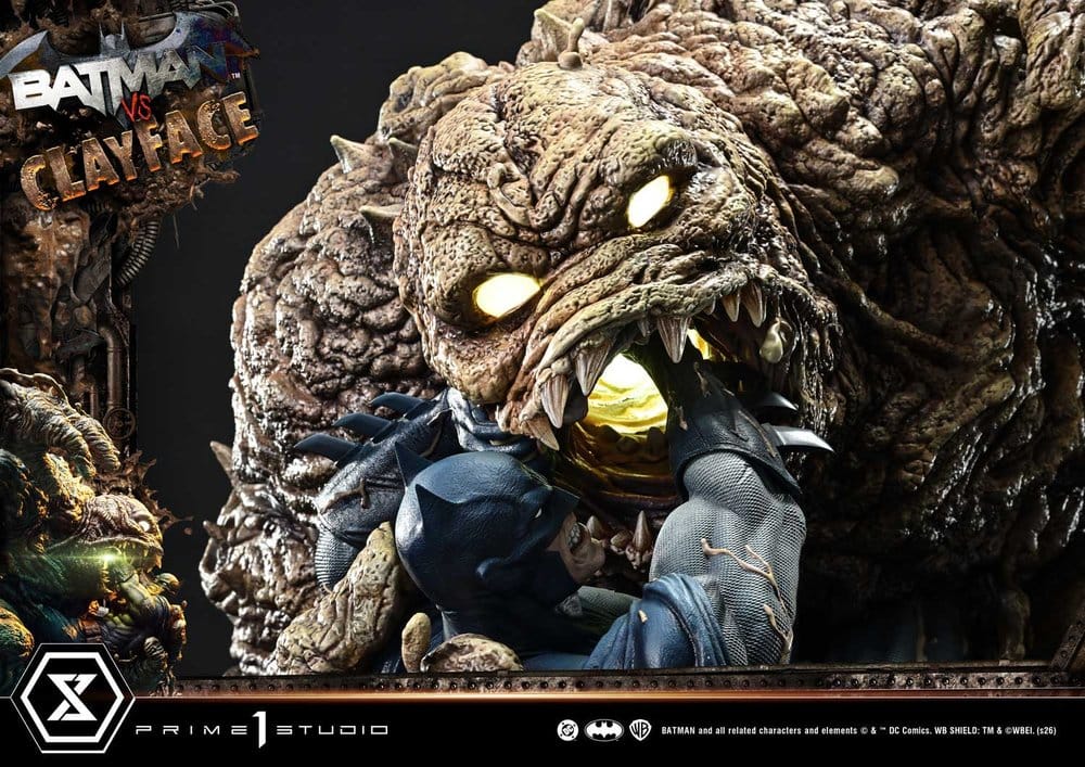 Estátua DC Comics Ultimate Premium Masterline Series 1/4 Batman VS Clayface 83 cm