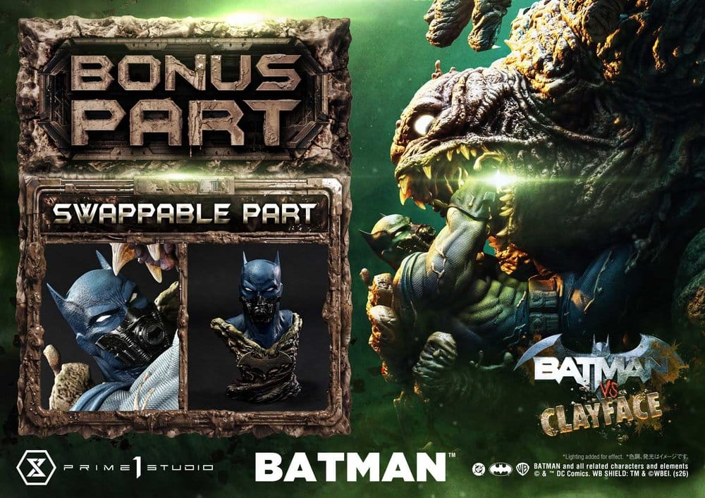 DC Comics Ultimate Premium Masterline Series Estatua 1/4 Batman VS Clayface DX Bonus Version 83 cm