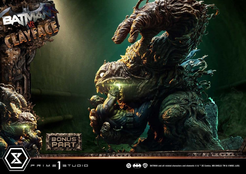 DC Comics Ultimate Premium Masterline Series Estatua 1/4 Batman VS Clayface DX Bonus Version 83 cm
