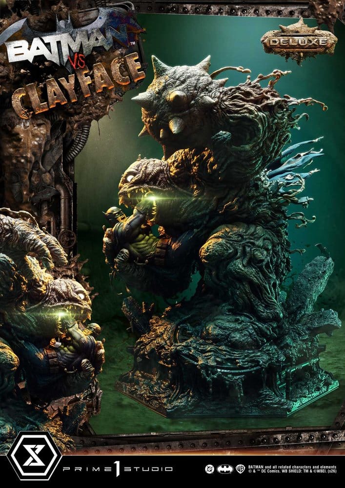 DC Comics Ultimate Premium Masterline Series Estatua 1/4 Batman VS Clayface DX Bonus Version 83 cm