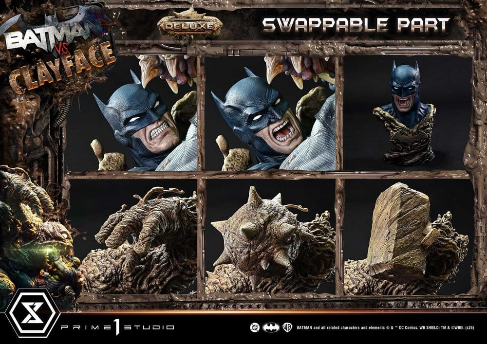DC Comics Ultimate Premium Masterline Series Estatua 1/4 Batman VS Clayface DX Bonus Version 83 cm