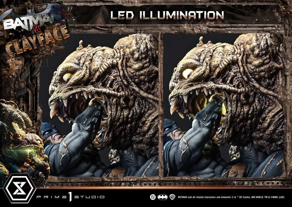 DC Comics Ultimate Premium Masterline Series Estatua 1/4 Batman VS Clayface DX Bonus Version 83 cm