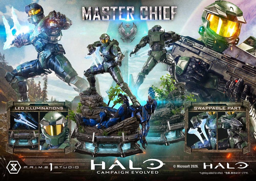 Halo Ultimate Premium Masterline Series Estatua 1/4 Campaign Evolved Master Chief 78 cm