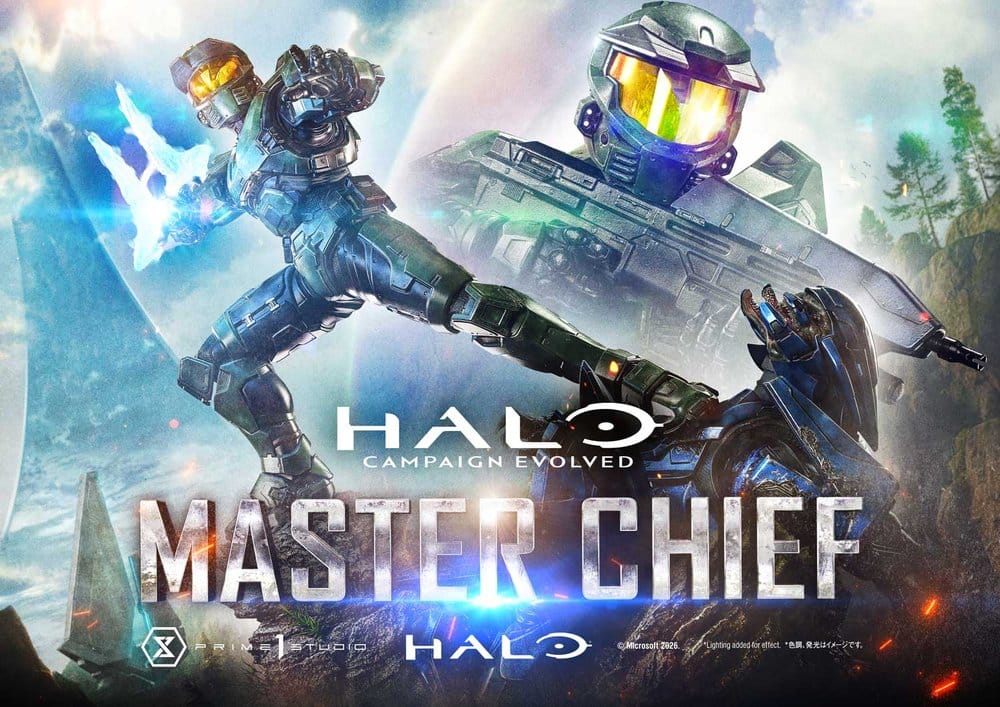 Halo Ultimate Premium Masterline Series Estatua 1/4 Campaign Evolved Master Chief Bonus Version 78 cm