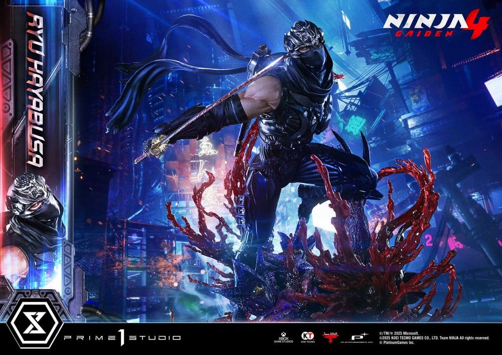 Estátua Ninja Gaiden 4 Ultimate Premium Masterline Series 1/4 Ryu Hayabusa Deluxe Version 70 cm