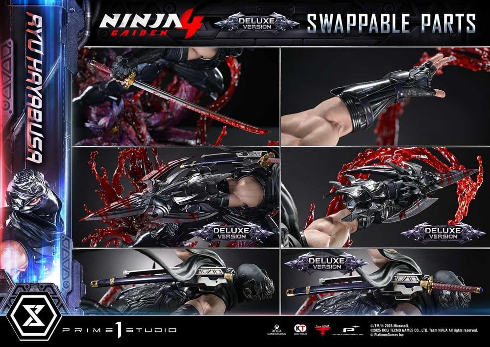 Estátua Ninja Gaiden 4 Ultimate Premium Masterline Series 1/4 Ryu Hayabusa Deluxe Version 70 cm