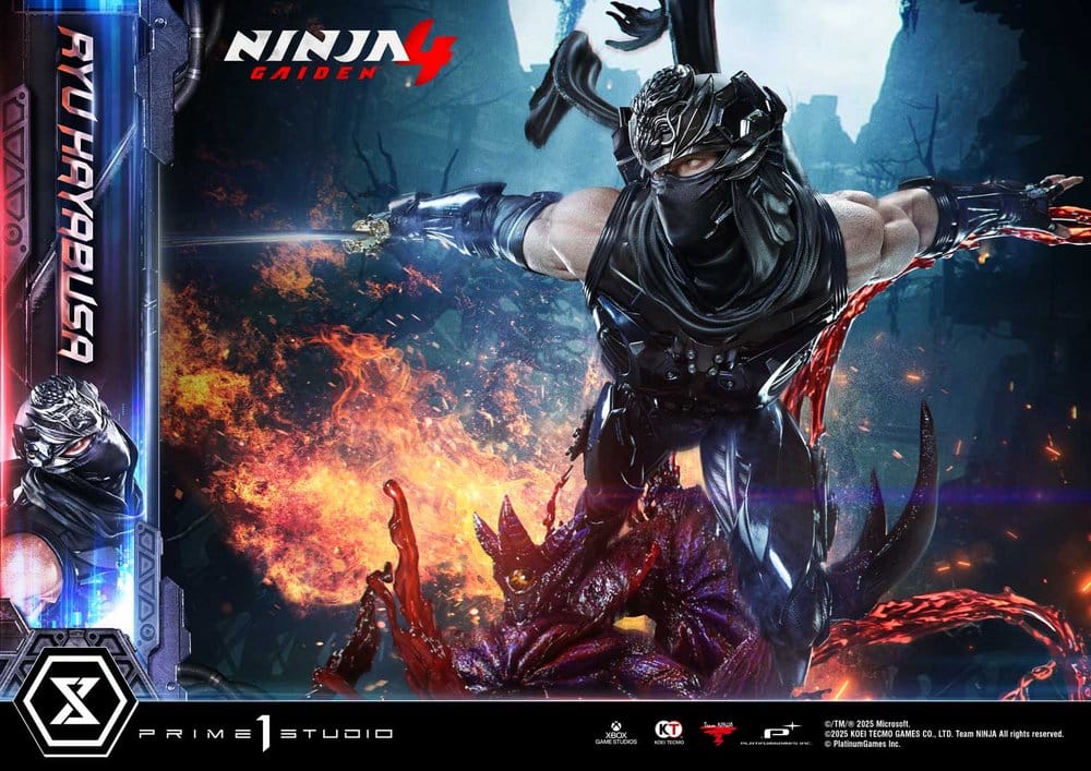 Estátua Ninja Gaiden 4 Ultimate Premium Masterline Series 1/4 Ryu Hayabusa Deluxe Version 70 cm