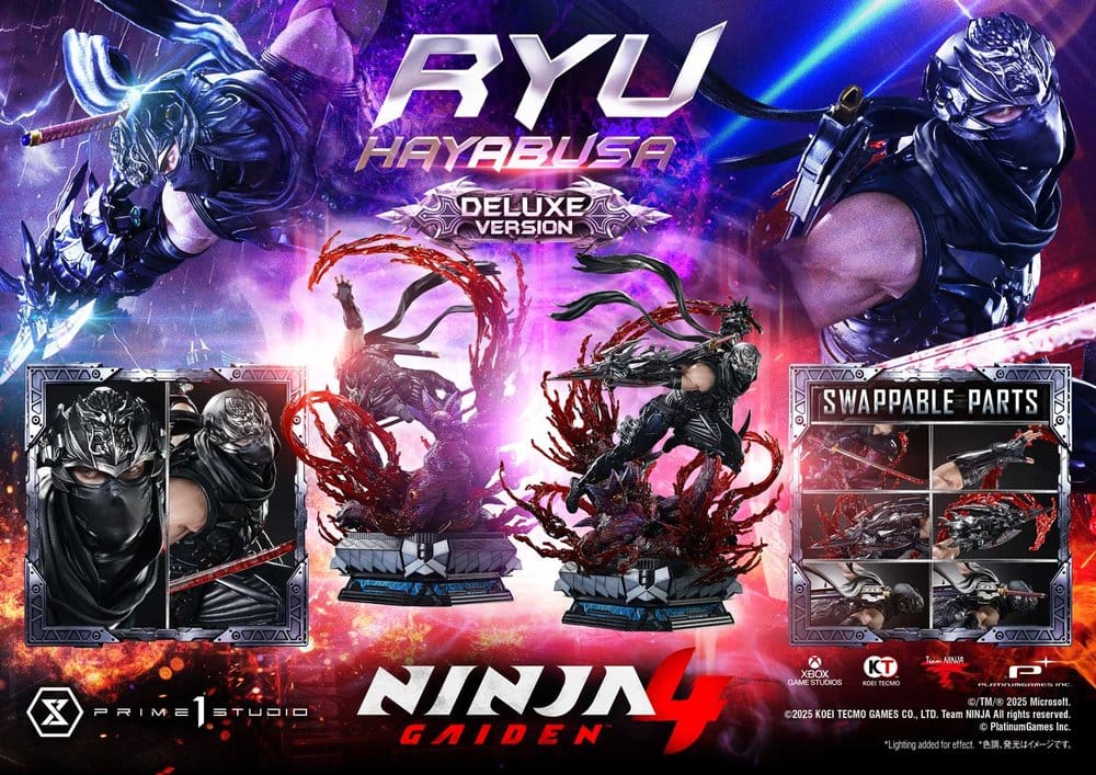 Ninja Gaiden 4 Ultimate Premium Masterline Series Estatua 1/4 Ryu Hayabusa Deluxe Bonus Version 70 cm