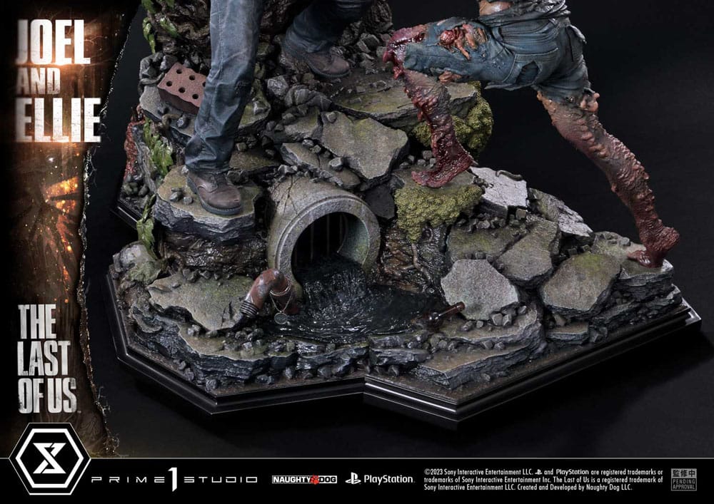The Last of Us Parte I Estátua Ultimate Premium Masterline Series Joel & Ellie Versão Deluxe Bónus (The Last of Us Parte I) 73 cm