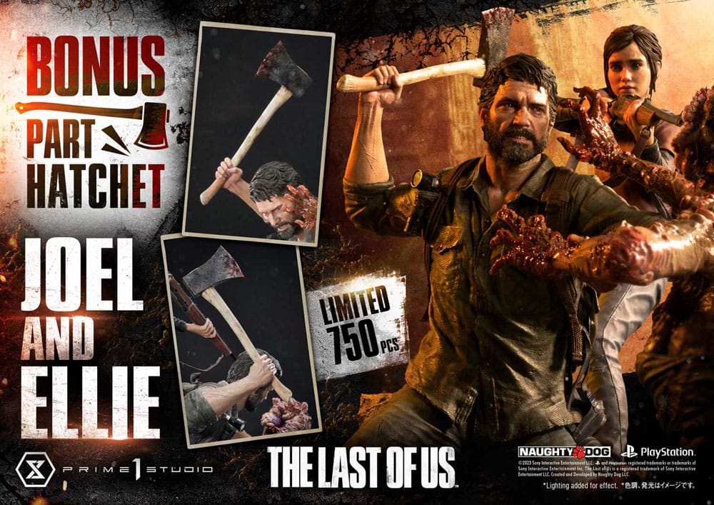 The Last of Us Parte I Estátua Ultimate Premium Masterline Series Joel & Ellie Versão Deluxe Bónus (The Last of Us Parte I) 73 cm