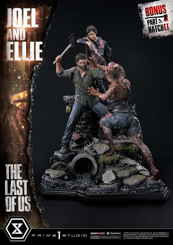 The Last of Us Parte I Estátua Ultimate Premium Masterline Series Joel & Ellie Versão Deluxe Bónus (The Last of Us Parte I) 73 cm