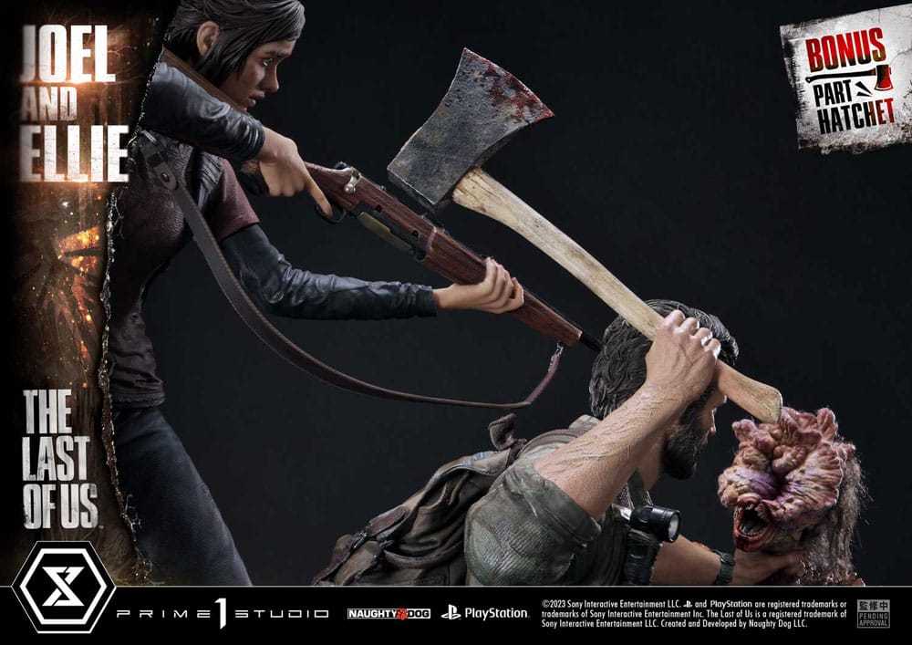 The Last of Us Parte I Estátua Ultimate Premium Masterline Series Joel & Ellie Versão Deluxe Bónus (The Last of Us Parte I) 73 cm