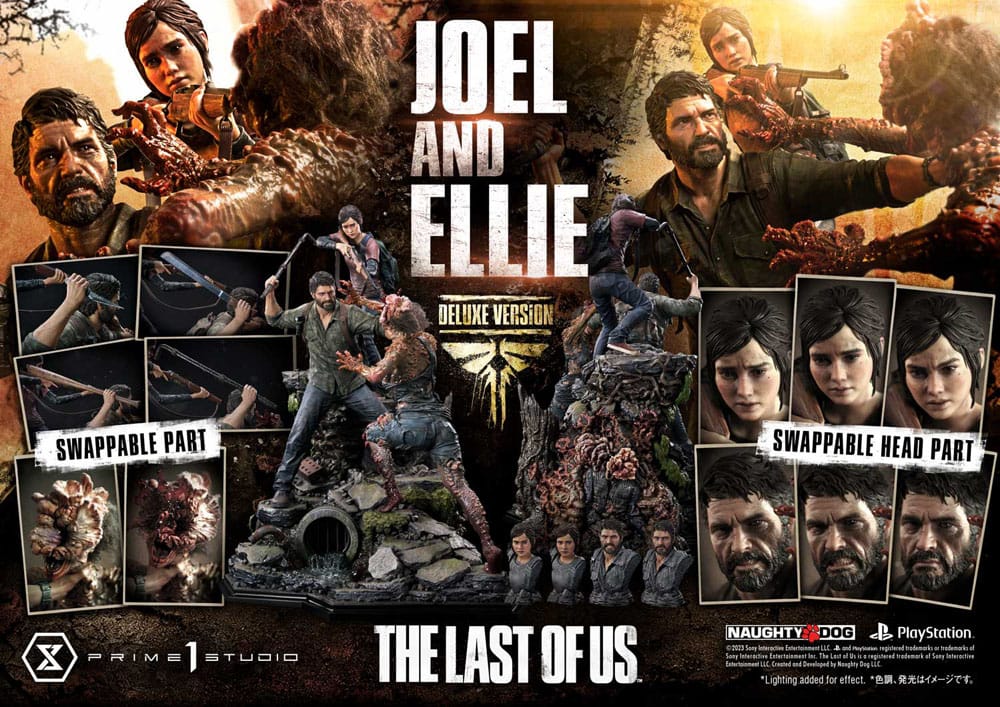 The Last of Us Parte I Estátua Ultimate Premium Masterline Series Joel & Ellie Versão Deluxe Bónus (The Last of Us Parte I) 73 cm