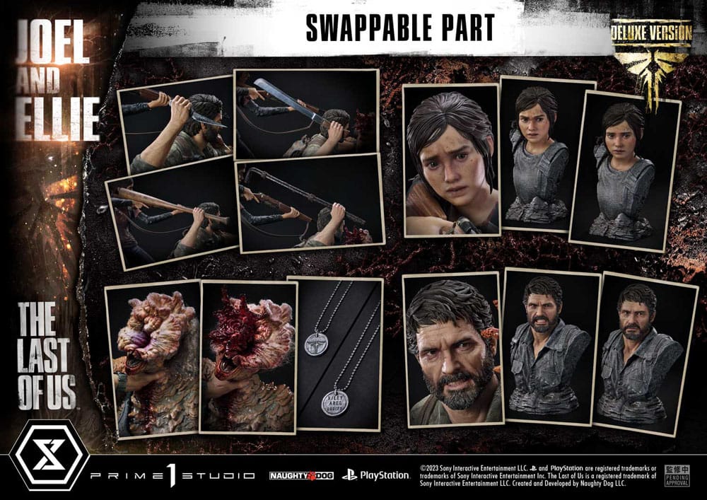 The Last of Us Parte I Estátua Ultimate Premium Masterline Series Joel & Ellie Versão Deluxe Bónus (The Last of Us Parte I) 73 cm