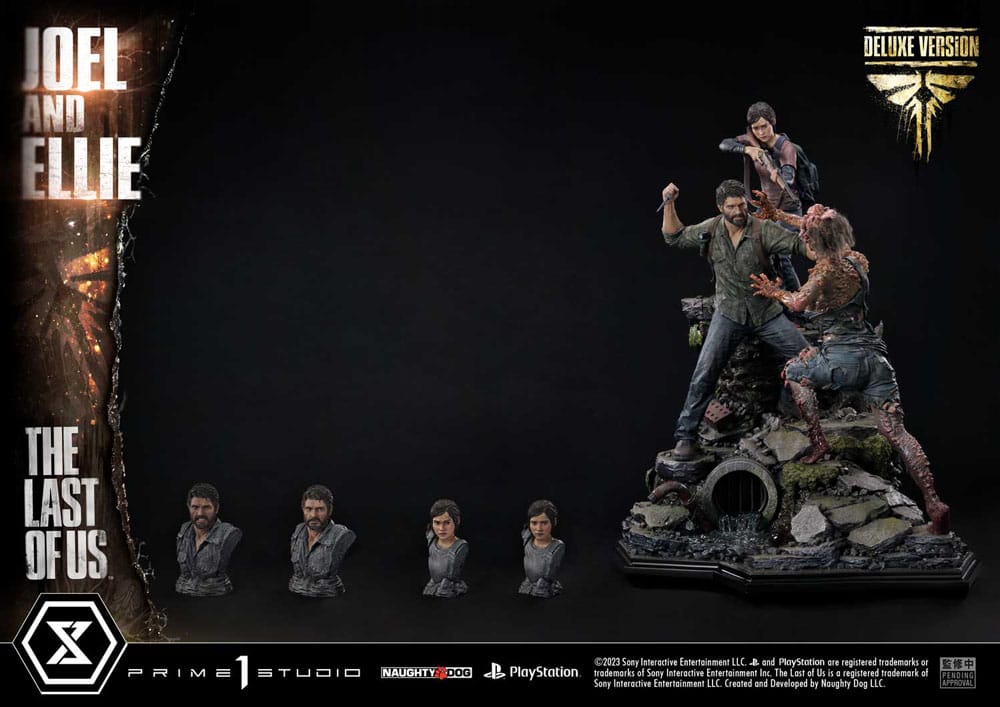 The Last of Us Parte I Estátua Ultimate Premium Masterline Series Joel & Ellie Versão Deluxe Bónus (The Last of Us Parte I) 73 cm