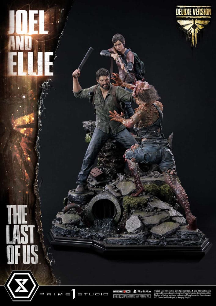 The Last of Us Parte I Estátua Ultimate Premium Masterline Series Joel & Ellie Versão Deluxe Bónus (The Last of Us Parte I) 73 cm