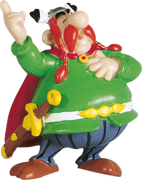 Astérix el Galo Minifigura Abraracourcix el jefe 6 cm