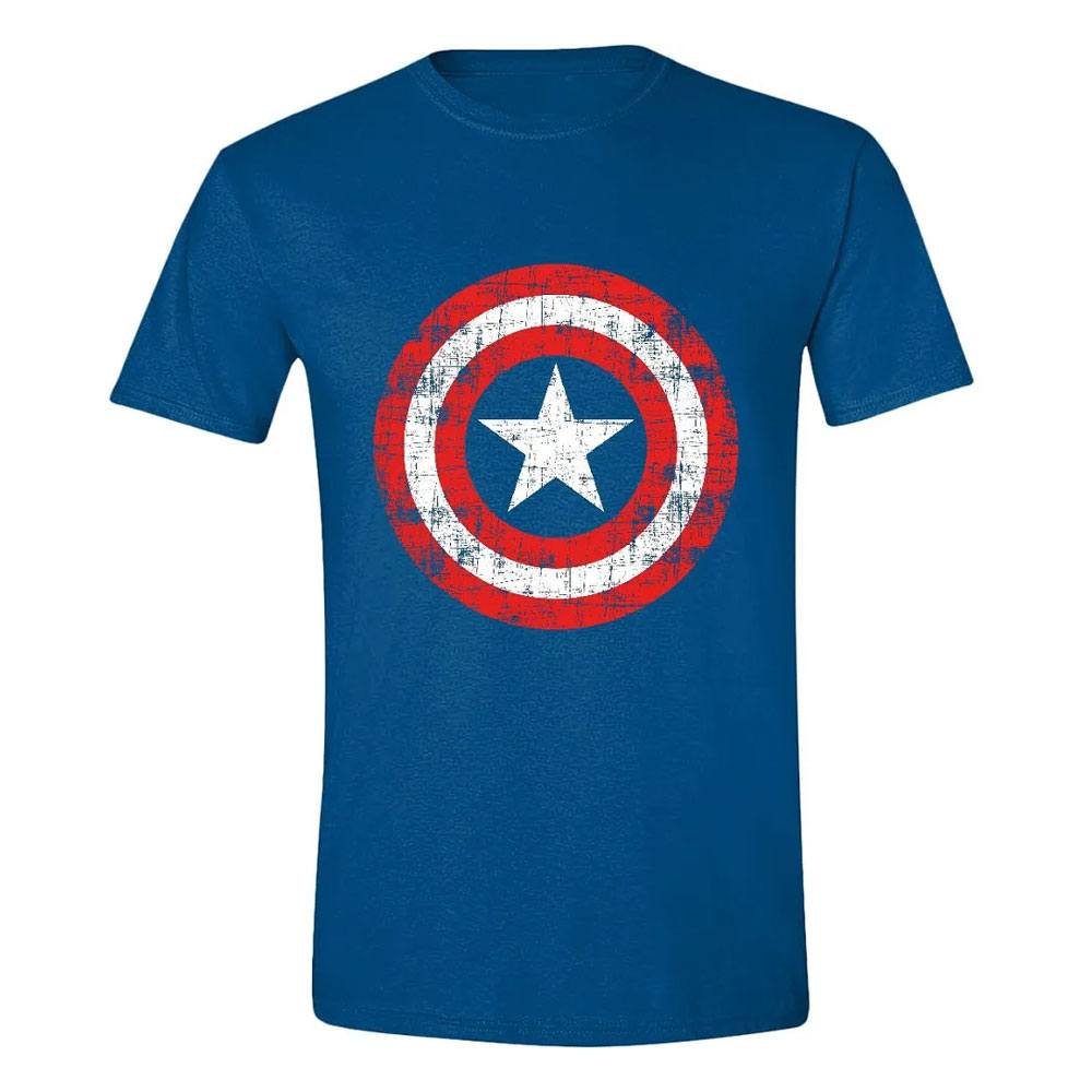 Marvel Camiseta Captain America Cracked Shield talla XL Frikytopia