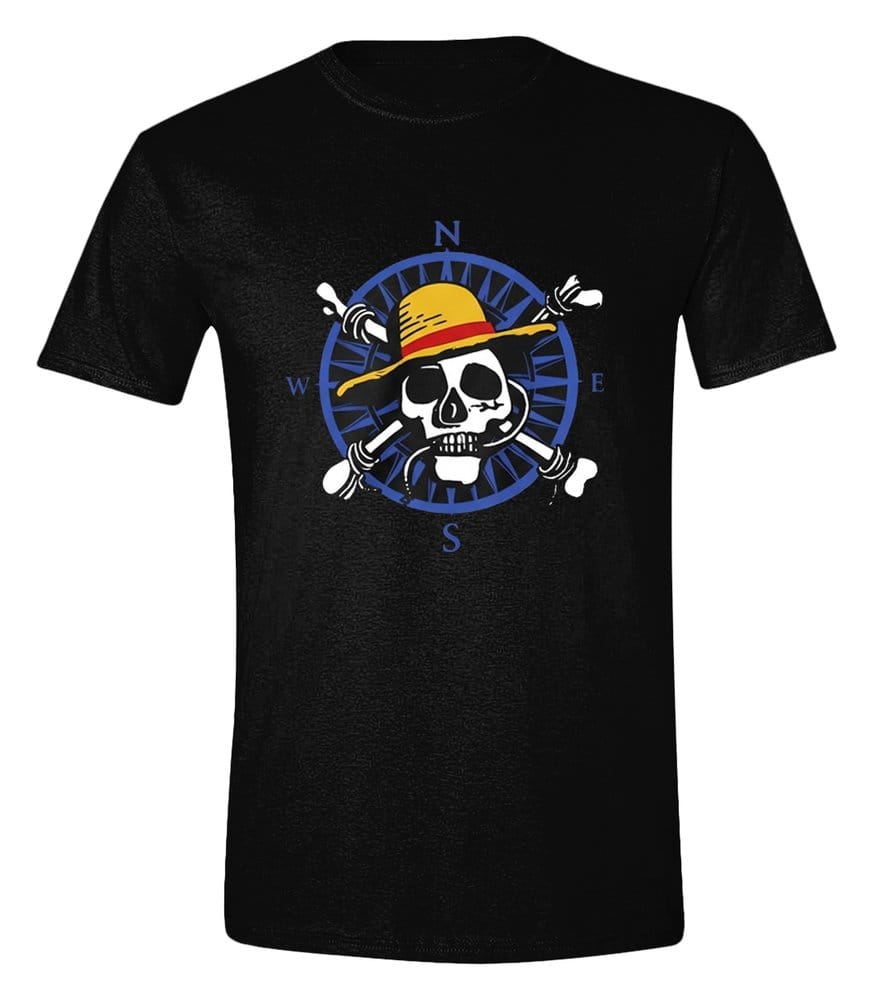 One Piece Live Action Camiseta Greyscale Skull talla S Frikytopia