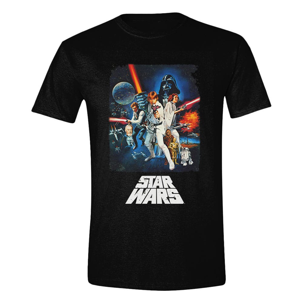 Star Wars A New Hope Camiseta Retro Poster talla L