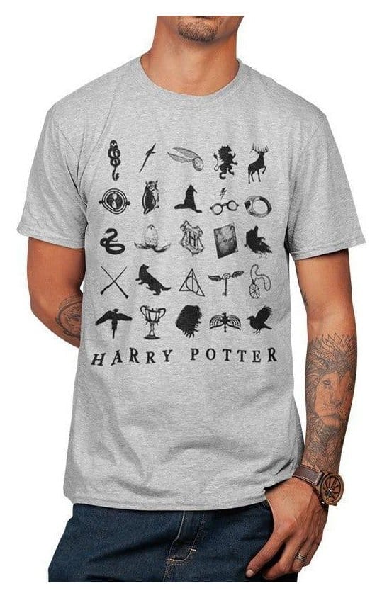 Harry Potter Camiseta Icons Talla XXL Frikytopia