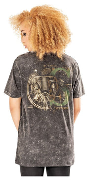 Harry Potter Camiseta Slytherin Acid Wash Talla XL