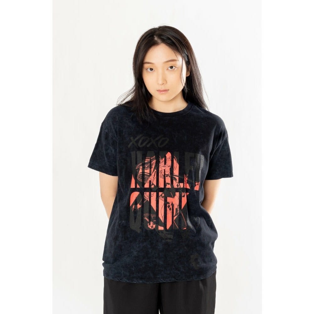 DC Comics Camiseta Harley Quinn Acid Wash Xoxo Talla S