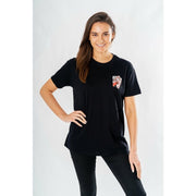 DC Comics Camiseta Harley Quinn Front Back Warning Talla S