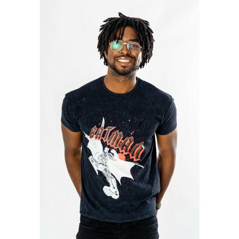 Batman Camiseta Rock Acid Wash Talla L