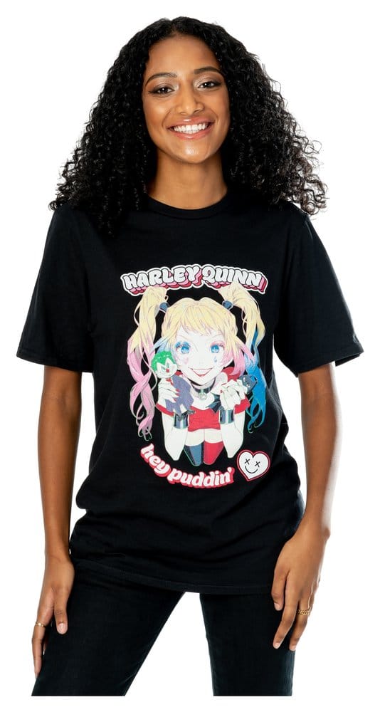 DC Camiseta Harley Quinn Anime Puddin' Talla L