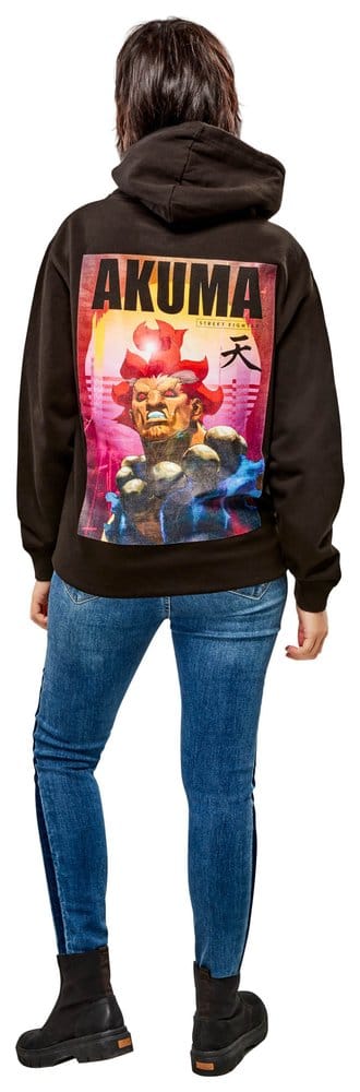 Street Fighter Sudadera capucha Akuma Reverse Talla L