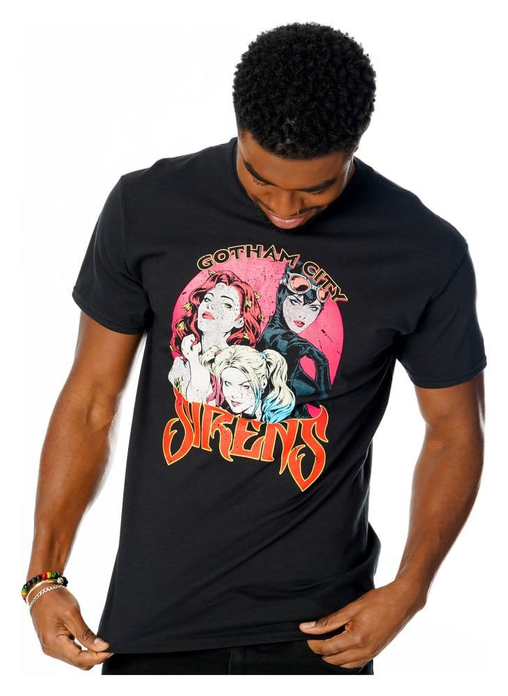 Gotham City Sirens Camiseta Vintage Poster Talla M