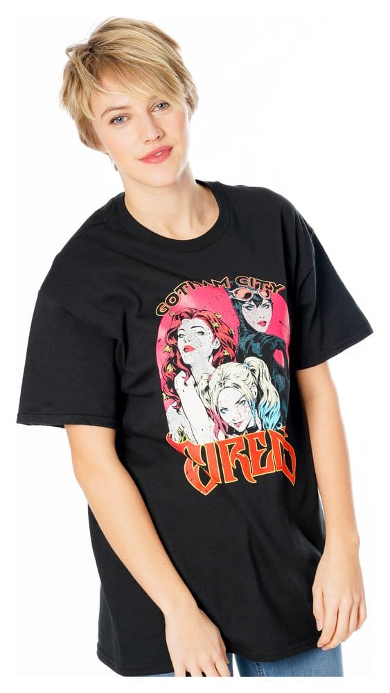 Gotham City Sirens Camiseta Vintage Poster Talla XL