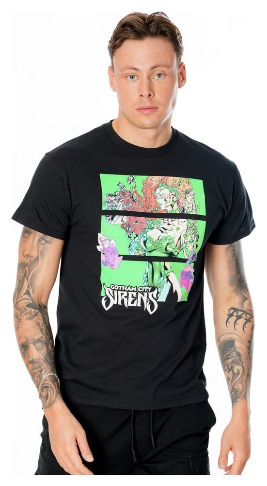 Gotham City Sirens Camiseta Poison Ivy Sirens Cash Black Talla L